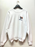 Vintage De Colores Rooster White Fruit of the Loom Sweatshirt Sz XL