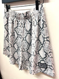 NWT Bravest Studios Gray Snakeskin Shorts Sz XL