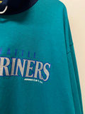 NWT Vintage 1993 Seattle Mariners Long Sleeve T-Shirt with Hood Sz L