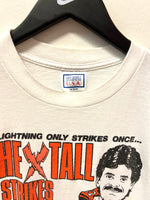Vintage  Philadelphia Flyers Ron Hextall Strikes Twice! NHL T-Shirt Sz S