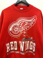 Vintage Detroit Red Wings Hockey Salem Sportswear Sweatshirt Sz XL