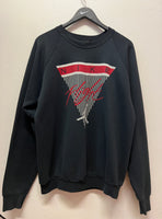Vintage Bootleg Nike Flight Black Sweatshirt Sz L