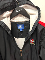 University of Louisville Cardinals Starter Hooded Windbreaker Jacket Sz L