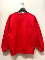 Guess Jeans Embroidered Red Sweatshirt Sz L