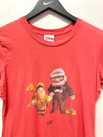 Disney Store Up Movie Russell & Carl Fredricksen T-Shirt Sz Kids Medium/Adult XS