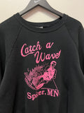 Vintage 1990 Catch a Wave Waterskiing Spicer MN Sweatshirt Sz XL