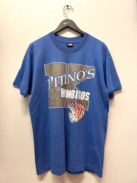 Vintage UK Pitino’s Bombinos Basketball Screen Stars T-Shirt Sz L