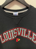 University of Louisville Cardinals Varsity Letters Black Sweatshirt Sz M