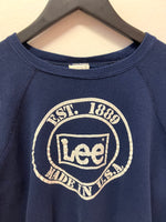 Vintage Lee Logo Navy Blue Sweatshirt Sz M