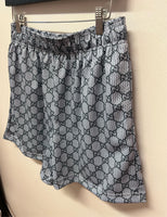 NWT Bravest Studios Graphite Gucci Print Shorts Sz L