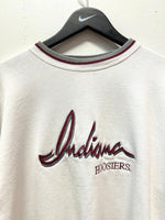 Vintage Indiana University Hoosiers Embroidered Sweatshirt Sz L