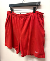 Vintage Red Nike Swoosh Gray Tag Cotton Shorts Sz XL