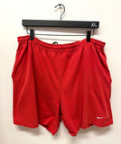 Vintage Red Nike Swoosh Gray Tag Cotton Shorts Sz XL
