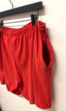 Vintage Red Nike Swoosh Gray Tag Cotton Shorts Sz XL