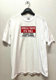 Stress Takes Its Toll Please Use Exact Change Humor T-Shirt Sz L