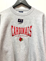 NWT University of Louisville Cardinals Embroidered Sweatshirt Sz XL