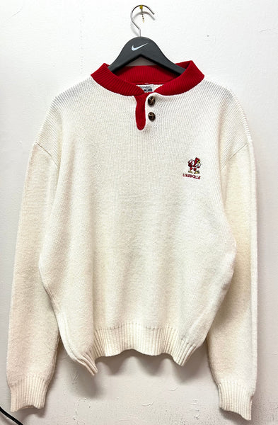 Vintage University of Louisville Cardinals Sweater Sz L