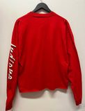 Vintage IU Indiana University Go Big Red Long Sleeve Cropped T-Shirt Sz XL