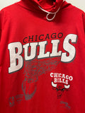 NWT Vintage Chicago Bulls Chalk Line Long Sleeve Hooded t-Shirt Sz L