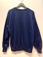 Vintage Nike Swoosh Large Logo Navy Blue Sweatshirt Sz XL