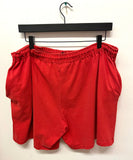 Vintage Red Nike Swoosh Gray Tag Cotton Shorts Sz XL