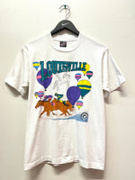 Vintage Louisville Kentucky Derby Hot Air Ballons Steamboat Pegasus T-Shirt Sz M