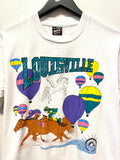 Vintage Louisville Kentucky Derby Hot Air Ballons Steamboat Pegasus T-Shirt Sz M