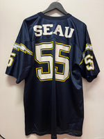 Vintage Junior Seau #55 San Diego Chargers NFL Logo Athletic Jersey Sz XL