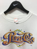 Vintage Pepsi-Cola White Crewneck Sweatshirt Sz L