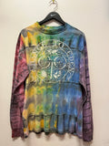 Vintage Change to Eden Custom Tie Dye Front & Back Graphics Long Sleeve Band T-Shirt Sz XL
