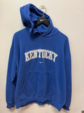 UK University of Kentucky Nike Blue Hoodie Sz XL