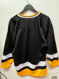 Vintage Black, Yellow & White Hockey Jersey Sz M