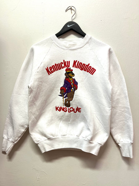 Vintage Kentucky Kingdom Amusement Park King Louie Crewneck Sweatshirt Sz M