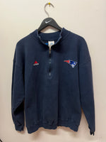 Vintage New England Patriots adidas 1/2 Zip Sweatshirt Sz L