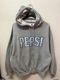 Pepsi Varsity Felt Letters Gray Hoodie Sz XL