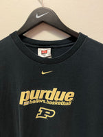 Nike Purdue Boilers Basketball Raised Letters T-shirt Sz XL
