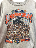 Vintage 1998 Denver Broncos Super Bowl Champions Starter Sweatshirt Sz XL
