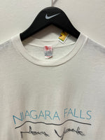 Vintage Niagara Falls New York Textile Prints T-Shirt Top Sz L