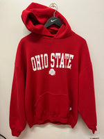 Ohio State University Buckeyes Russell Athletic Red Hoodie Sz XL