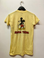 Vintage Mickey Mouse Front & Back Graphics T-Shirt Sz S