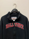 Ball State Cardinals Champion Mock Neck Full Zipped Sweatshirt Sz L