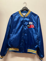 Vintage Miller Lite ABC Monday Night Football Chalk Line Satin Varsity Jacket Sz L