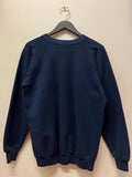 Vintage 90s Bootleg Ralph Lauren Polo Club Navy Blue Crewneck Sweatshirt Sz L
