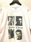 James Dean Black and White Portrait Photos T-Shirt Sz L