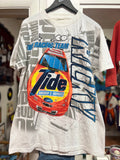Ricky Rudd Tide Racing Ford All Over Front & Back Graphics T-Shirt Sz L