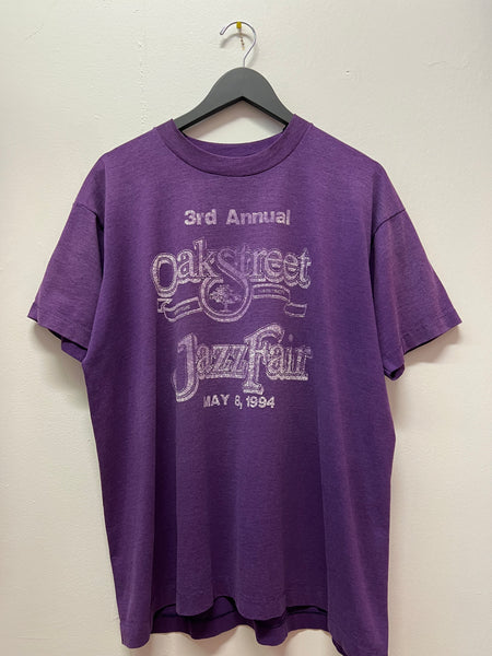 Vintage 1994 Louisville Oak Street Jazz Fair T-Shirt Sz XL