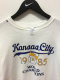 Vintage 1985 Kansas City Royals World Champions Crewneck Sweatshirt Sz L