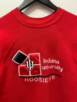 Vintage IU Indiana University Embroidered Sweatshirt Sz L