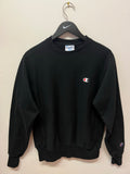 Black Reverse Weave Champion Crewneck Sweatshirt Sz S