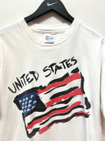 Vintage 1996 Olympics USA Flag USA Welcomes the World T-Shirt Sz L